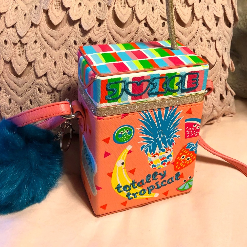 RARE Lily Bloom Tropical Punch Juice Box Purse
